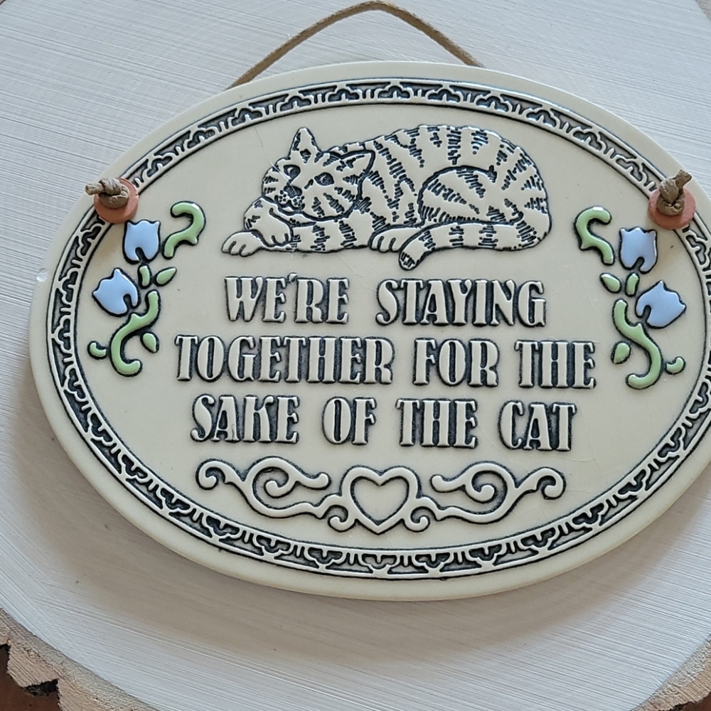 Vintage Trinity Pottery 1987 Wall Plaque